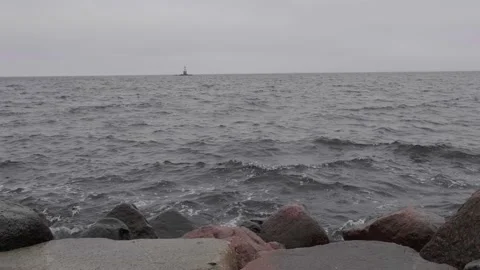 Cold and stormy sea Stock Footage 144102018
