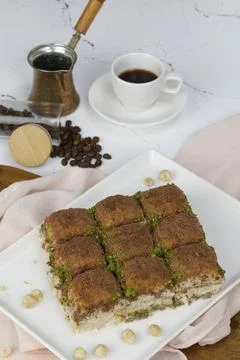 Cold baklava Stock Photos