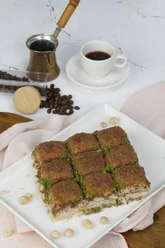 Cold baklava Stock Photos
