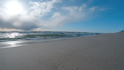 The cold Baltic Sea. Stock Footage 153101080