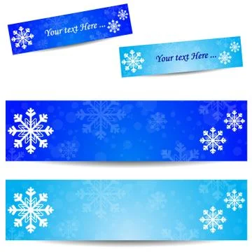 Cold banner Stock Illustration
