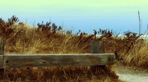 Cold Beach During The Winter Stock Footage 45373876