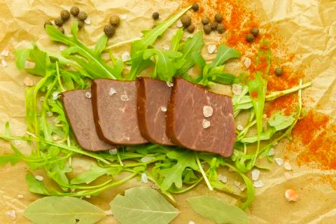 Cold beef snack Stock Photos