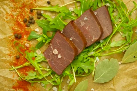 Cold beef snack Stock Photos