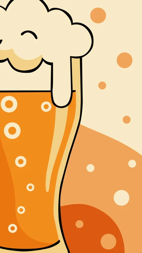 Cold Beer Glass with Foam Bubbles Background for Bar or Beverage Theme 스톡 동영상 331728811