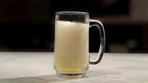 Cold beer in a Glass Stock Footage 84802752
