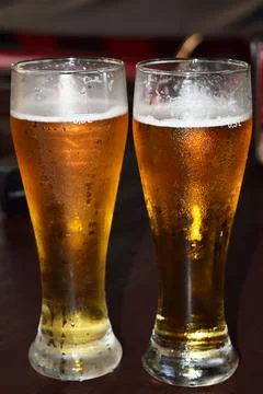 The cold beer in a glass Stock-Fotos