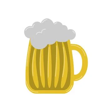 Cold beer icon or sign. Vector illustration Stock Illustration