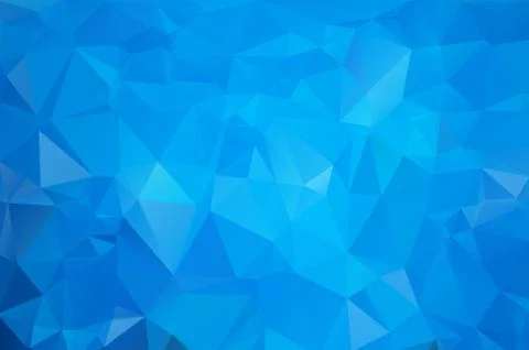 Cold blue abstract background of triangles Stock Illustration