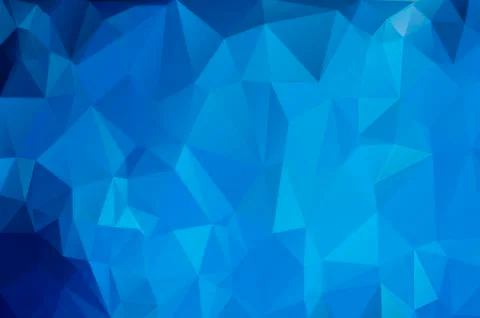 Cold blue abstract background of triangles Illustrazione stock