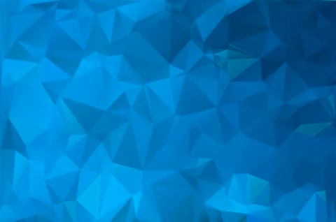 Cold blue abstract background of triangles Stock Illustration