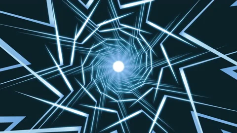 Cold blue abstract star shaped loop background Stock-Footage 164533609
