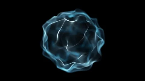 Cold blue organic blob sphere. Fine mesh wave surface with detailed ripple .. 스톡 동영상 333708024