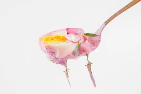 Cold borscht Stock Photos