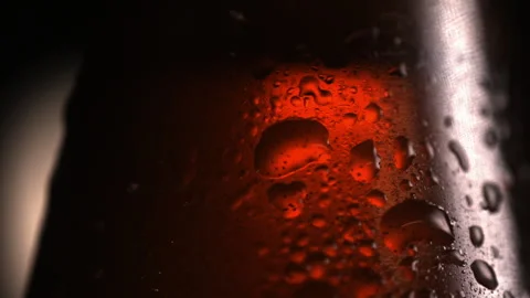 Cold bottle beer macro Stockbeeldmateriaal 242218197