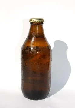 Cold Bottle of Beer Stock Photos