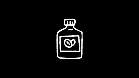 Cold Brew Coffee Bottle Icon Stock Footage 347770794