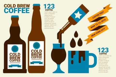 Cold Brew Coffee Stock Illustration