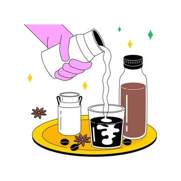 Cold brew isolated cartoon vector illustrations. Stock Illustration