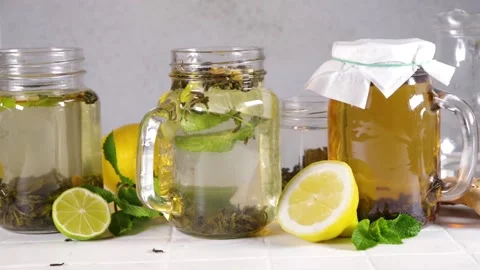 Cold brew tea Stock Footage 197301255