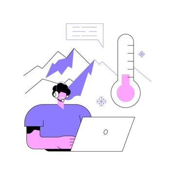 Cold calling abstract concept vector illustration. Stock Illustration