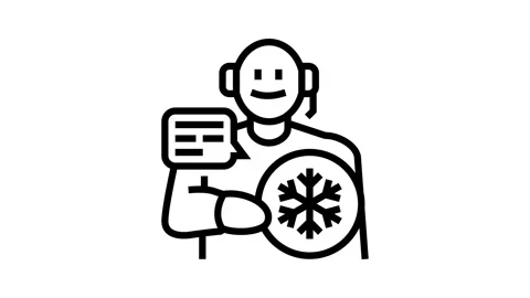 Cold calling lead line icon animation Stock Footage 326137008