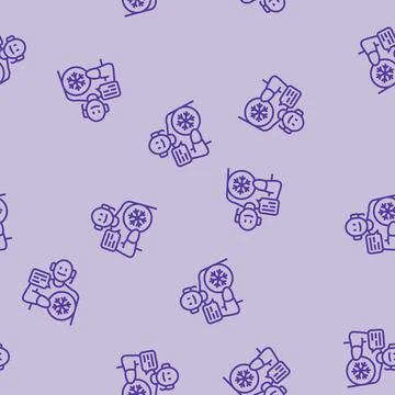 Cold calling lead line seamless pattern Stock Illustration