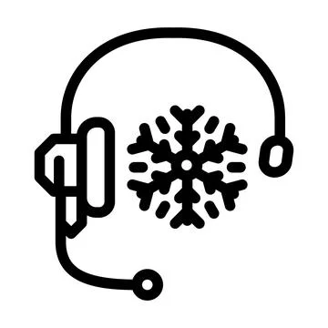 Cold calling line icon vector illustration Stock Illustration