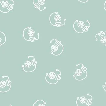 Cold calling line vector seamless pattern Illustrazione stock