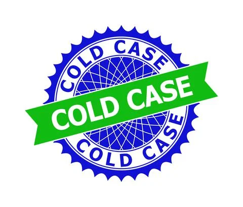 COLD CASE Bicolor Clean Rosette Template for Seals Stock Illustration