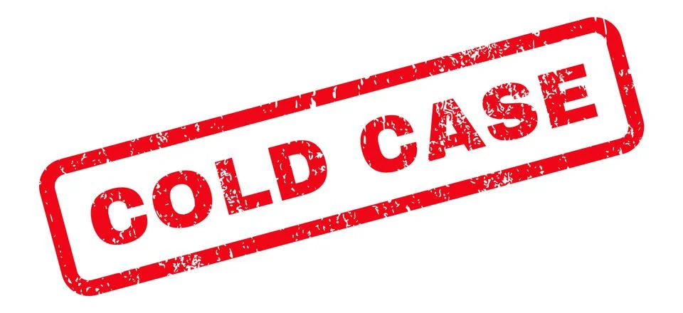 Cold Case Text Rubber Stamp Stock Illustration