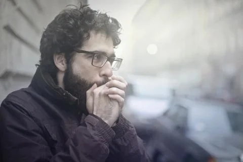 Cold city Stock Photos