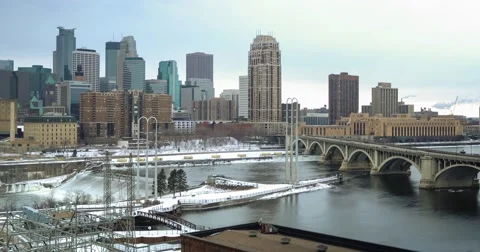 Cold City View Stock Footage 62744913