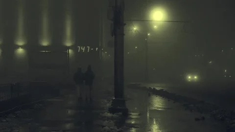 Cold City Walk Video stock 195220062