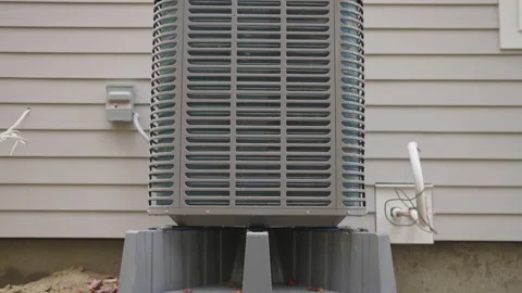 Cold Climate Heat Pump Tilt up Stock Footage 164468535