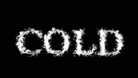 Cold cloud text effect black isolated background Stock Footage 138721988