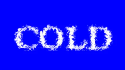 Cold cloud text effect blue isolated background Stock Footage 138721989