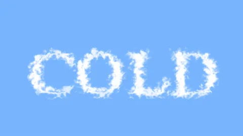 Cold cloud text effect sky isolated background Stock Footage 138721990