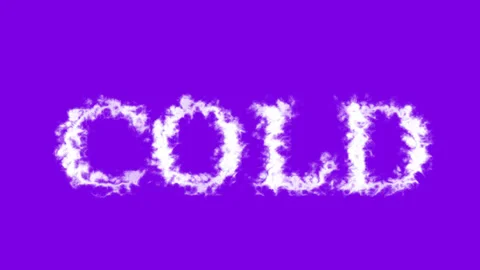 Cold cloud text effect violet isolated background Stock Footage 138721993