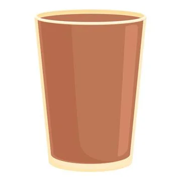 Cold coffee icon cartoon vector. Drink cafe Stock Illustration