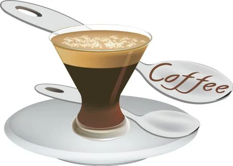 Cold coffee 스톡 일러스트