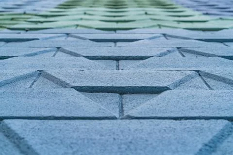 Cold colors pattern on a street wall Stock Photos