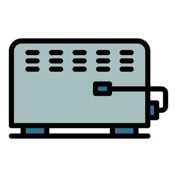 Cold convector icon vector flat Illustrazione stock