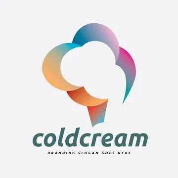 Cold Cream Logo Stock Illustration