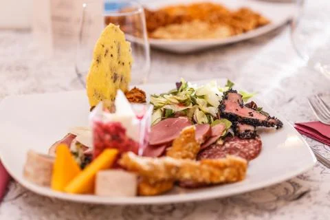 Cold cut platter Stock Photos