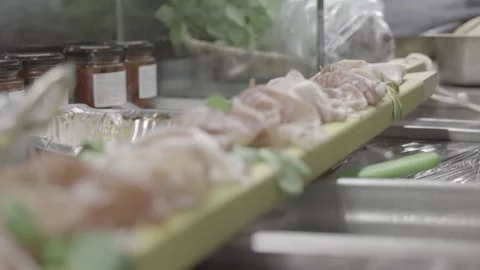 Cold cuts and cold cuts, haute cuisine, appetizer 動画素材 132464489