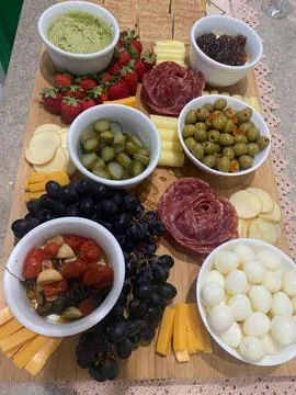 Cold cuts board Stock Photos