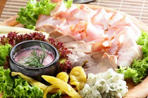 Cold cuts Stock Photos