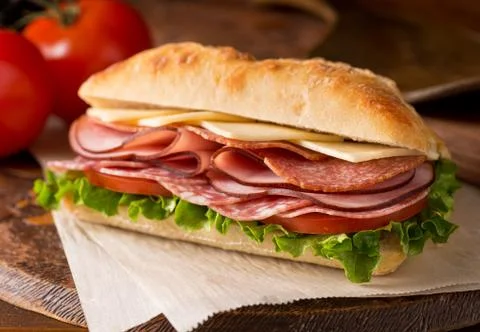 Cold Cuts Sandwich Stock Photos
