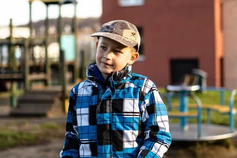 Cold day at playground Stock Photos